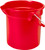 Brute FG296300RED Bucket, 10 qt Capacity, 10-1/2 in Dia, Plastic, Red [SKU: ORG6416804]