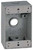 Orbit 1B50 1B50-3 Weatherproof Box, 2-3/4 in W, 2 in D, 4-1/2 in H, 1 -Knockout, Screw Mounting, NEMA 3R, Gray [SKU: ORG1718949]