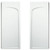 Sterling Ensemble 72205100-0 Shower End Wall Set, 72-1/2 in L, 34 in W, Vikrell, High-Gloss, Alcove Installation, White [SKU: ORG5808373]