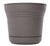 Bloem SP14908 Planter, 14 in Dia, 14-1/2 in W, Saturn Design, Charcoal, Matte [SKU: ORG4694394]