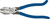 KLEIN TOOLS D2000-9ST Ironworker's Plier, 9-3/8 in OAL, Blue Handle, Hook Bend Handle, 1-1/4 in W Jaw, 1.594 in L Jaw [SKU: ORG9617267]