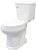 CATO J0052013120 Toilet, Round Bowl, 1.6 gpf Flush, 15 in H Rim, White [SKU: ORG1985118]