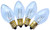 Hometown Holidays 16280 Light Bulb, 5 W, Candelabra Lamp Base, Incandescent Lamp, Clear Light, 3000 hr Average Life [SKU: ORG8343295]