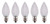 Hometown Holidays 24771 Bulb, Candelabra Lamp Base, LED Lamp, Crystal Cool White Light [SKU: ORG7370125]