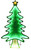 Hometown Holidays 62519 Sign Tree Mirror Light Decor, 20 in L, 1 in W, PVC, Internal Light/Music: Internal Lights [SKU: ORG4165692]