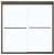 MAAX Aura 135661-900-172 Bathtub Door, Semi Frame, Clear Glass, Bypass/Sliding Door, 1/4 in Glass [SKU: ORG3312006]