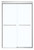 MAAX Aura 135663-900-305 Sliding Shower Door, Clear Glass, Tempered Glass, Semi Frame, 2-Panel, Glass, 1/4 in Glass [SKU: ORG0689026]