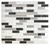 Smart Tiles Mosaik Series SM1057-4 Wall Tile, 9.1 in L Tile, 10.2 in W Tile, Straight Edge, Muretto Alaska Pattern [SKU: ORG7446586]