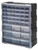 QUANTUM STORAGE SYSTEMS PDC-39BK Small Parts Organizer, 15 in L, 6-1/4 in W, 18-3/4 in H, 39-Drawer, Polypropylene [SKU: ORG3352432]