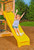 PLAYSTAR PS 8813 Scoop Slide, Conventional, HDPE, Yellow, For: 48 in Playdeck [SKU: ORG8187247]