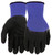 WEST CHESTER 93056/L Dipped Gloves, Men's, L, Elastic Knit Wrist Cuff, Nitrile Coating, Polyester Glove, Black/Blue [SKU: ORG4310850]