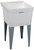 ELM UTILATUB Series 19F Laundry Tub, 18 gal Capacity, 2-Deck Hole, 24 in OAW, 24 in OAD, 20 in OAH, Thermoplastic [SKU: ORG9465790]