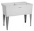 ELM UTILATUB Series 27F Laundry Tub, 38 gal Capacity, 2-Deck Hole, 40 in OAW, 34 in OAD, 24 in OAH, Thermoplastic [SKU: ORG9465816]