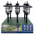 Boston Harbor Solar Stake Light w/LED Filament, Ni-Mh Battery, AA Battery, 1-Lamp, Black, Battery Included: Yes [SKU: ORG9069113]