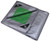 ProSource T0912GS140 Tarpaulin, 12 ft L, 9 ft W, 8 mil Thick, Polyethylene, Green/Silver [SKU: ORG9373606]