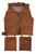 Bucket Boss 80400 SuperVest, S/M Waist, Canvas, Brown, 14-Pocket [SKU: ORG7021140]