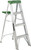 Louisville AS4004 Step Ladder, 102 in Max Reach H, 3-Step, 225 lb, Type II Duty Rating, 3 in D Step, Aluminum [SKU: ORG8874174]