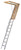 Louisville Everest Series AL228P Attic Ladder, 10 to 12 ft H Ceiling, 22-1/2 x 63 in Ceiling Opening, 13-Step, 350 lb [SKU: ORG7186190]