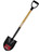 BULLY Tools 52510 Shovel, 14 ga Gauge, Steel Blade, Hardwood Handle, D-Grip Handle [SKU: ORG7775299]