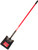 BULLY Tools 62525 Shovel, 9-1/2 in W Blade, 14 ga Gauge, Steel Blade, Fiberglass Handle, Comfort Grip Handle [SKU: ORG7775042]