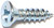 SCREW WOOD PH ZINC 10X3/4 [SKU: ORG4372801]