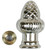 Jandorf 60105 Lamp Finial, Nickel [SKU: ORG3404019]