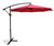 Seasonal Trends UMSC10BKOBD-03 Umbrella and Stand, 98.4 in OAH, 10 ft W Canopy, 10 ft L Canopy, Round Canopy, Red Fabric [SKU: ORG7421670]