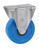 DH CASTERS C-LM4P1PUR Rigid Caster, 4 in Dia Wheel, 1-1/4 in W Wheel, Polyurethane Wheel, Blue, 275 lb [SKU: ORG5147269]