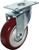 DH CASTERS C-LM35P1DPBS Rigid Caster, 3-1/2 in Dia Wheel, Rubber Wheel, 100 to 150 lb [SKU: ORG5148085]