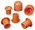 MUTUAL INDUSTRIES 14640-2 Rebar Cap, 2 in Dia Rebar, Orange [SKU: ORG1043694]