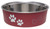 Loving Pets 7413MM Pet Feeding Bowl, M, 28 oz Volume, Polyresin/Stainless Steel, Merlot [SKU: ORG1867019]