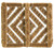 Fanmats 58778 Boot/Shoe Scraper Mat, 14 in L, 12 in W, Adirondack Boot Buck Pattern, Natural Coir Surface, Brown [SKU: ORG5790415]