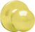 Kwikset 200P3CPRCLRCS Door Knob, Polished Brass, 1-3/8 to 1-3/4 in Thick Door, 2-1/4 in Strike [SKU: ORG8928921]