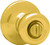 Kwikset 300T3RCLRCSBX Privacy Door Knob, Polished Brass [SKU: ORG3318151]