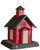 North States 9084 Hopper Bird Feeder, School House, 5 lb, Plastic, Gray/Red, 13-1/4 in H, Hanging/Pole Mounting [SKU: ORG5049408]