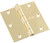 National Hardware N830-212 Door Hinge, Cold Rolled Steel, Polished Brass, Full-Mortise Mounting [SKU: ORG7175748]