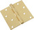 National Hardware N830-231 Door Hinge, Cold Rolled Steel, Satin Brass, Non-Rising, Removable Pin, Full-Mortise Mounting [SKU: ORG2048783]