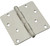 National Hardware N830-273 Door Hinge, Steel, Stainless Steel, Non-Rising, Removable Pin, Full-Mortise Mounting [SKU: ORG7175946]