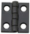 National Hardware N211-018 Decorative Narrow Hinge, 3/4 in H Door Leaf, 1/32 in Thick Door Leaf, Steel, Surface Mounting [SKU: ORG7174907]
