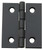 National Hardware N211-020 Decorative Broad Hinge, 1-1/2 in H Door Leaf, 1/32 in Thick Door Leaf, Steel [SKU: ORG7174915]