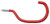 National Hardware V2158 N188-007 Bicycle Hook, 40 lb, Over-The-Door Mounting, Steel, Red [SKU: ORG7179518]