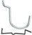 National Hardware N180-019 Peg Hook, 1-1/2 in, 1/4 in Opening, Steel, Zinc [SKU: ORG7180078]