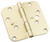 National Hardware 512R5 Series N830-408 Door Hinge, 4 in H Frame Leaf, Steel, Bright Brass, Flush, Removable Pin, 55 lb [SKU: ORG7197668]