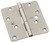 National Hardware 512RC Series N830-418 Door Hinge, 4 in H Frame Leaf, Steel, Satin Nickel, Flush, Removable Pin, 55 lb [SKU: ORG7197718]