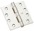 National Hardware 179 Series N236-120 Standard Weight Template Hinge, 4 in H Frame Leaf, Steel, Chrome, Screw Mounting [SKU: ORG7197379]