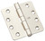 National Hardware DPB179RC Series N236-146 Template Hinge, 4 in H Frame Leaf, Steel, Nickel, Removable Pin, 85 lb [SKU: ORG7191695]