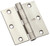 National Hardware 191 Series N236-148 Standard Weight Template Hinge, 3-1/2 in H Frame Leaf, Steel, Screw Mounting [SKU: ORG7197510]