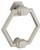 National Hardware Powell N336-707 Door Knocker, Zinc, Satin Nickel, 7/32 in Mounting Hole [SKU: ORG7454143]