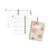 Badge Floral Weekly/Monthly Planner, Badge Floral Artwork, 8.5x5.5, Blue/Green/Pink Cover, 13-Month(Jan to Jan): 2023 to 2024 [SKU: AAG1641F200]