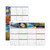 Vertical/Horizontal Erasable Wall Planner, Seasons in Bloom Photos, 24 x 36, White/Multicolor Sheets, 12-Month(Jan-Dec): 2023 [SKU: AAGPA133]